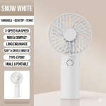 New Handheld Fan USB Rechargeable Small Fan Outdoor Portable Small Fan Mobile Phone Holder Mini Electric Fan - Image 5